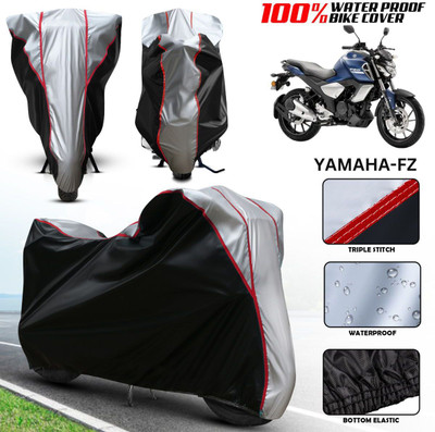 xodi Waterproof Two Wheeler Cover for Yamaha(FZ-FI, Silver, Black, Multicolor)