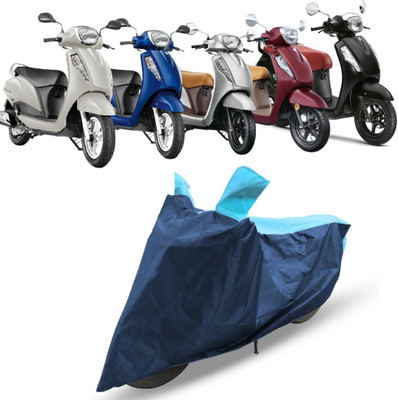 NG Auto Front Two Wheeler Cover for Suzuki(Access, Blue, Blue)