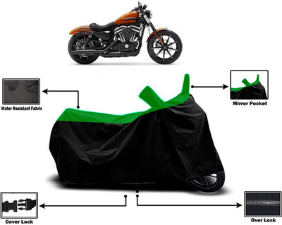 Amexride Two Wheeler Cover for Harley Davidson(Iron 883, Green)