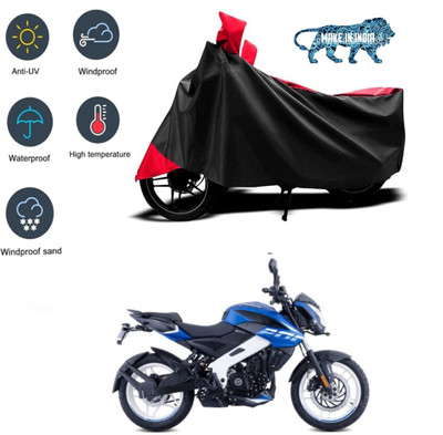 smwzxyu Waterproof Two Wheeler Cover for Bajaj(Pulsar NS 200, Red, Black)
