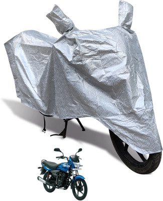 Euro Care Waterproof Two Wheeler Cover for Bajaj(Platina 125, Silver)