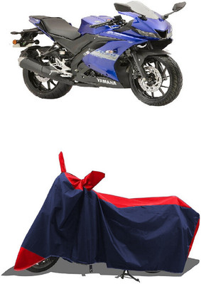 SUGASHRI Waterproof Two Wheeler Cover for Yamaha(R15S BS6, Red, Blue)