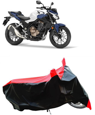KEDIT Two Wheeler Cover for Honda(CB500F, Red)