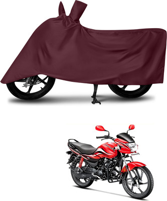 DeepShakshi AUTOMOTIVE Waterproof Two Wheeler Cover for Hero(Passion Pro, Maroon)