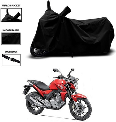 Mdstar Waterproof Two Wheeler Cover for Honda(CB Twister, Black)