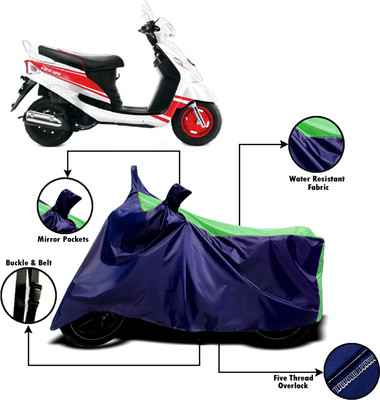 AUCTIMO Two Wheeler Cover for Mahindra(Rodeo, Multicolor)