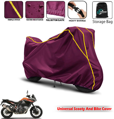 AUTOBIRSA Two Wheeler Cover for KTM(1050 Adventure, Maroon)