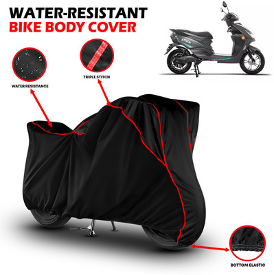 GKG Waterproof Two Wheeler Cover for Hero(Electric Atria, Black, Red)