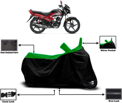 Amexride Two Wheeler Cover for Honda(Dream Yuga, Green)