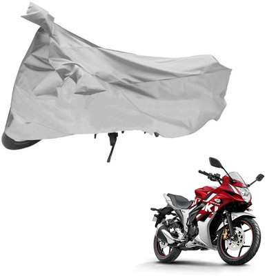 Mdstar Waterproof Two Wheeler Cover for Suzuki(Gixxer SF, Silver)