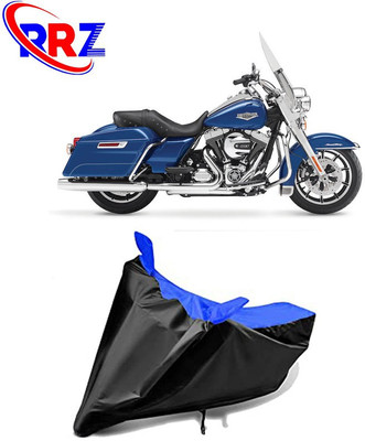 RRZ Waterproof Two Wheeler Cover for Harley Davidson(Road King, Black, Blue)