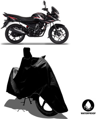 Amexride Waterproof Two Wheeler Cover for Bajaj(Discover 150 f, Black)