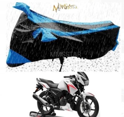 MMSSTAR Waterproof Two Wheeler Cover for TVS(125 Duke, Black, Blue)