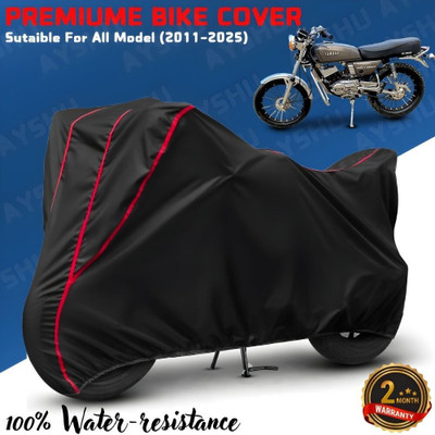 AYSHU Waterproof Two Wheeler Cover for Yamaha(RX 100, Black, Red)