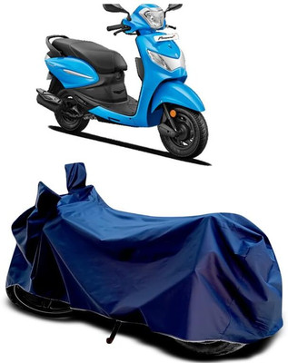 KEDIT Two Wheeler Cover for Hero(Pleasure Plus, Blue)