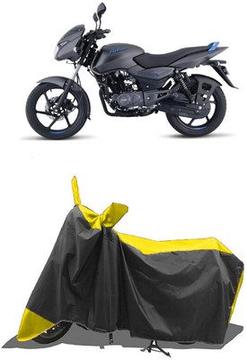 SUGASHRI Waterproof Two Wheeler Cover for Bajaj(Pulsar 125 Neon, Yellow, Black)