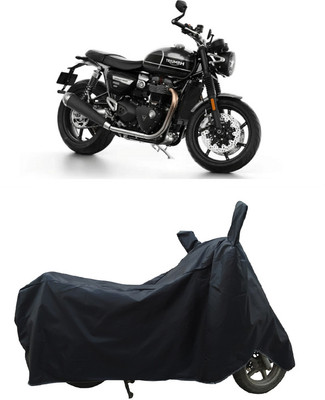 Coxtor Waterproof Two Wheeler Cover for Triumph(Speed Twin, Black)
