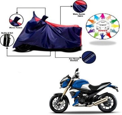 DeepShakshi AUTOMOTIVE Waterproof Two Wheeler Cover for Mahindra(MOJO XT 300, Blue, Red)