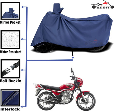 KEDIT Two Wheeler Cover for Yamaha(Gladiator, Blue)