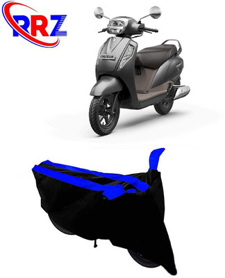 RRZ Waterproof Two Wheeler Cover for Suzuki(Access, Black, Blue)