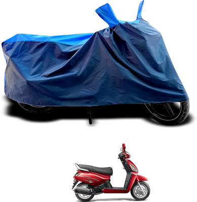 CODOKI Waterproof Two Wheeler Cover for Mahindra(Gusto 125, Black, Blue)