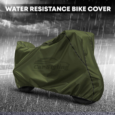 Car Styling Waterproof Two Wheeler Cover for Suzuki(Gixxer SF 250, Green, Black)