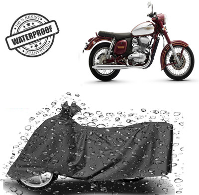 ROYAL AUTO MART Waterproof Two Wheeler Cover for JAWA(Standard 350, Grey)