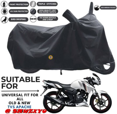 smwzxyu Waterproof Two Wheeler Cover for Yamaha(Black)