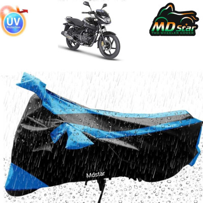 Mdstar Waterproof Two Wheeler Cover for Bajaj(Pulsar 150, Blue, Black)