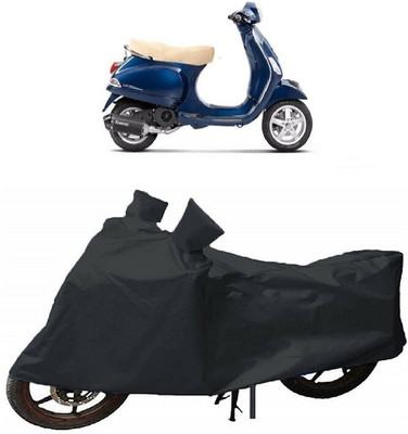 KASHYAP ENTERPRISE Waterproof Two Wheeler Cover for Piaggio(Vespa LX, Black)