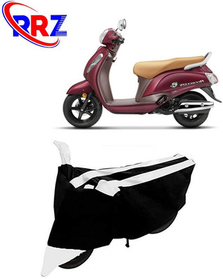 RRZ Waterproof Two Wheeler Cover for Suzuki(New Access 125, Black, White)