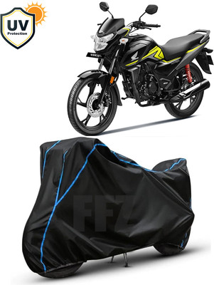 FFZ Waterproof Two Wheeler Cover for Honda(SP 125, Black, Blue)
