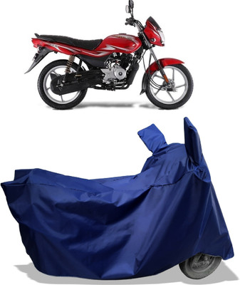 Amexride Two Wheeler Cover for Bajaj(Platina 100 BS6, Blue)
