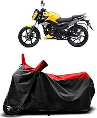 Mdstar Waterproof Two Wheeler Cover for TVS(Raider, Black, Red)