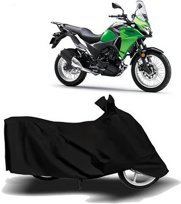 MMSSTAR Waterproof Two Wheeler Cover for Kawasaki(Versys-X 300, Black)