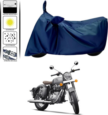 HWSXQAE Waterproof Two Wheeler Cover for Royal Enfield(Blue)