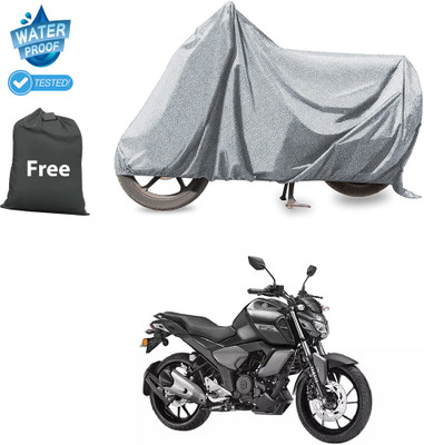 CODOKI Waterproof Two Wheeler Cover for Yamaha(FZ16, Silver)