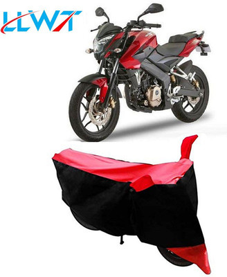 KPIND Waterproof Two Wheeler Cover for Bajaj(Pulsar 200 NS DTS-i, Black, Red)