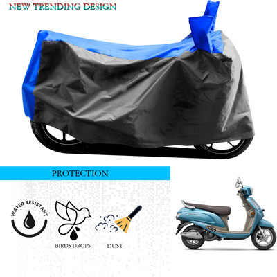 ANTHUB Waterproof Two Wheeler Cover for Suzuki(Access SE, Grey, Blue)