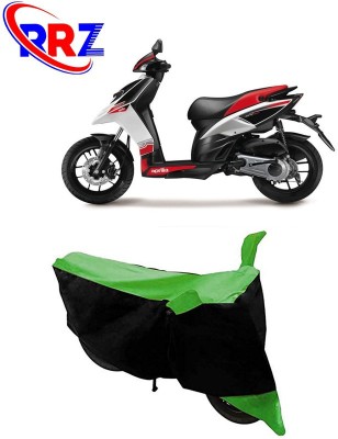 RRZ Waterproof Two Wheeler Cover for Aprilia(SR 125, Black, Green)