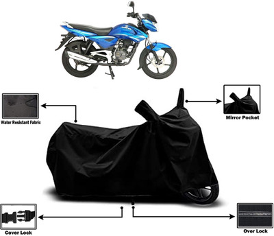 Amexride Two Wheeler Cover for Bajaj(XCD 135, Black)