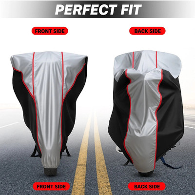 pocket bazar Waterproof Two Wheeler Cover for Honda(SP 125, Black, Silver)