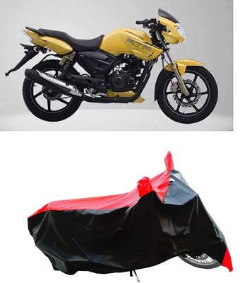 KEDIT Two Wheeler Cover for TVS(Apache RTR 180, Red)