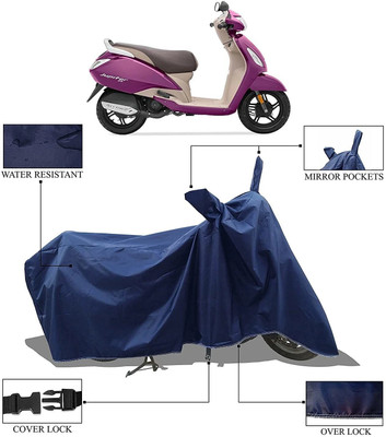 Anamika collections Two Wheeler Cover for TVS(Jupiter, Blue)