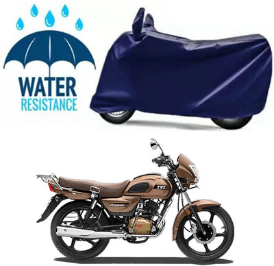 Mdstar Waterproof Two Wheeler Cover for TVS(Radeon, Blue)