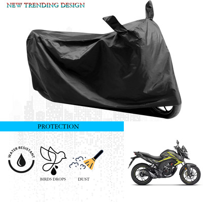 ANTHUB Waterproof Two Wheeler Cover for Honda(CB Hornet 160R, Black)