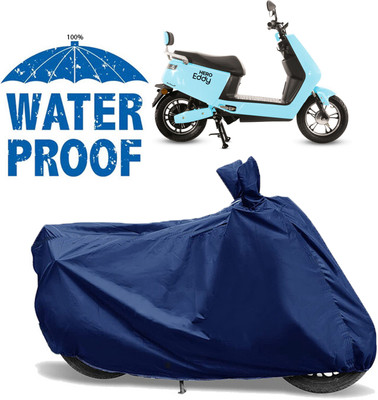 AUTOCAD Waterproof Two Wheeler Cover for Hero(Electric E-Sprint, Blue)