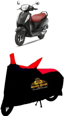 ShankyBrand Two Wheeler Cover for Suzuki, Universal For Bike(Access 125, Red, Black)