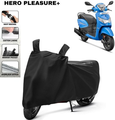 Love Me Waterproof Two Wheeler Cover for Hero(Pleasure, Black)