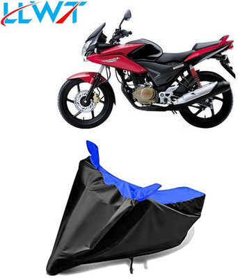 KPIND Waterproof Two Wheeler Cover for Honda(Stunner CBF, Black, Blue)